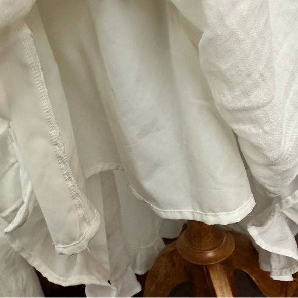 Hobbs London Bubble Sleeve White Midi Dress - Picture 10 of 11